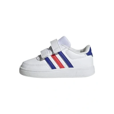 Immagine di adidas Breaknet Lifestyle Court Two strap Hook and loop, Scarpe da Ginnastica Unisex Bimbi 0 24, Ftwr White Lucid Blue Bright Red, 25 EU
