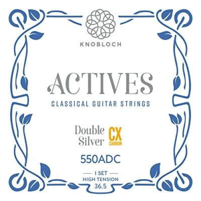 Immagine di KNOBLOCH STRINGS THE ART OF VIBRATION 550ADC ACTIVES Double Silver CX Carbon High 550 Tension 36.5