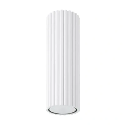 Immagine di SOLLUX lighting Lampada Da Soffitto Faretto In Alluminio 1 Paralume 6,5 x 20 cm Karbon Bianco