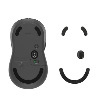 Immagine di kwmobile Set Piedini di Ricambio per Mouse Compatibile con Logitech M650 L / M750 Gommini nero Maggiore Controllo e Scorrevolezza