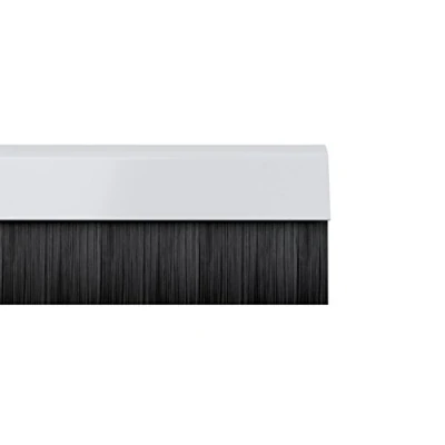 Immagine di Stormguard 02 AM0010838 W di clip inferiore paraspifferi guarnizione a spazzola, bianco, 838 mm, set 2 pezzi