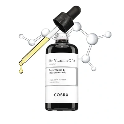Immagine di COSRX siero di vitamina C pura al 23% con e (acido ascorbico) acido ialuronico, viso idratante, riduce le linee sottili 0,70 fl.oz, 20 g (confezione da 1)