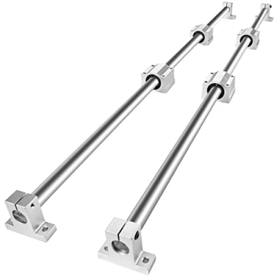 Immagine di VEVOR Set di guide lineari, SFC20 1.000 mm, 2 scorrimento da 39,4 pollici/1.000 4 blocchi SC20, supporti per guide, lineari macchine automatizzate