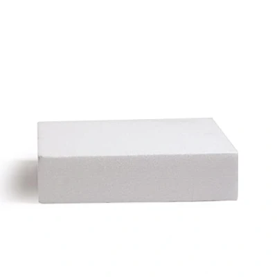 Immagine di Decora 0174057 Basi quadrate in polistirolo ideali per esercitazioni e realizzare torte a piani dall&#039;aspetto perfetto, Dim. 35 X H 7,5 CM