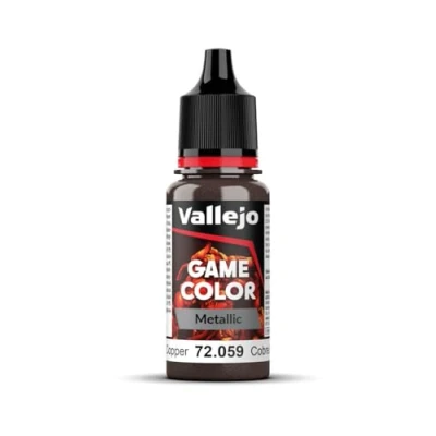 Immagine di Vallejo 72059 Colore Acrilico In Formula Opaca E Coprente A Base D&#039;acqua, Marrone (Hammered Copper), 17 ml, 1 Pezzo