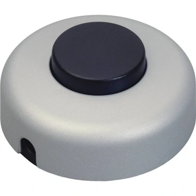 Immagine di interBär 5062 020.01 Interruttore A pedale Titanio, Nero 1 x Off / On 2 pz.