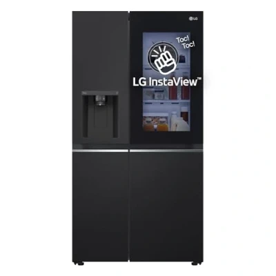 Immagine di LG GSGV81EPLL Frigorifero Americano Side By InstaView, 635L, Total No Frost, Wi Fi, Door &amp; Linear Cooling, Dispenser Acqua e Ghiaccio Senza Allaccio, Fresh Balancer, Nero Opaco