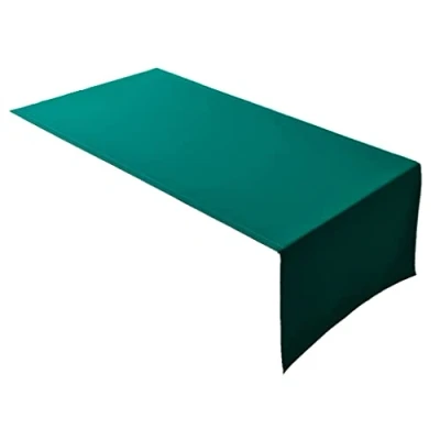 Immagine di Lemos Home Runner da tavola di alta qualità in 100% cotone, collezione Concetto, colore e dimensioni a scelta (runner 45 x 120 cm, verde abete)