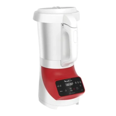 Immagine di Moulinex Frullatore, zuppa maker, 1100 W, ciotola 2 L, lame in acciaio inox, 3 programmi automatici, modalità manuale, miscelazione perfetta, zuppe, frullati, Eussia, Made Francia, Soup&amp;Plus