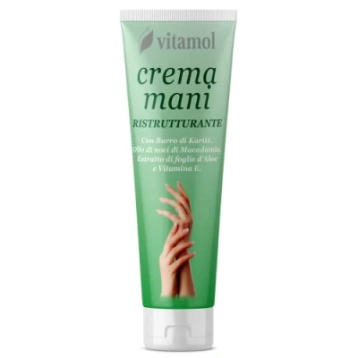 Immagine di Vitamol Crema Mani Ristrutturante Nutriente per pelle secca e sensibile 100 ml.