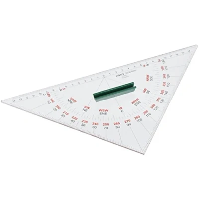 Immagine di Linex 3200MRH Goniometro nautico, 32 cm con manico, scala di lunghezza 15 0 mm