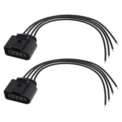 Immagine di ECSiNG 2 Pezzi Di Cablaggio Per Connettore Bobina Accensione A 4 Pin Auto 1J0973724 Compatibile Con Audi Parti Automobilistica Skoda