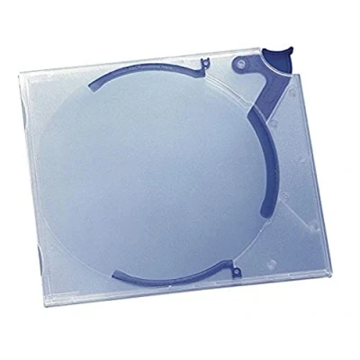 Immagine di Durable 528806 Quickflip Standard, per 1 CD/DVD, con meccanismo a leva l&#039;espulsione, azzurro, confezione da 10 pezzi