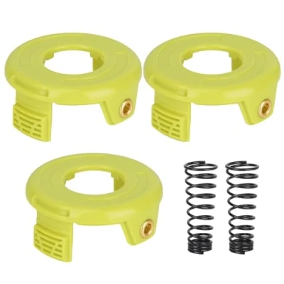 Immagine di Yweller RAC118 RAC119 Copertura per tagliaerba Ryobi RLT3025F, RLT3025S, RLT3525S, RLT2523, RLT3525, RLT3123 (3 coperture bobina+2 primavere)