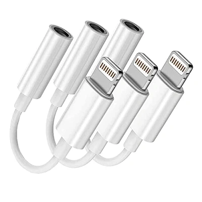 Immagine di [Apple MFi certificato] cavo Aux per iPhone, Lightning a 3,5 mm auto compatibile con iPhone 11/11 Pro/XS/XR/X 8 7 6/iPad/iPod auto/Home Stereo/cuffie/altoparlante (9,3 m, bianco)