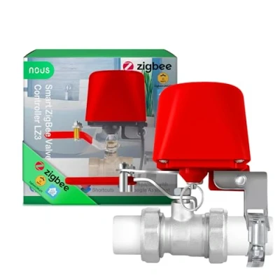 Immagine di NOUS LZ3 valvola dell&#039;acqua ZigBee, compatibile con Google Assistant e Amazon Alexa, timer intelligente Tuya, controllo dell&#039;irrigazione ZigBee2MQTT