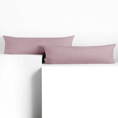 Immagine di DecoKing 2 federe 20 x 145 cm, in jersey di cotone, con chiusura lampo, colore: ambra