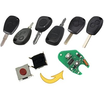 Immagine di Micropulsante, pulsante, telecomando, chiave, tasto, micro tasto SMD, chiave auto, Opel MP09