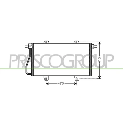 Immagine di PRASCO DS958C001 Condensatore 11 8 Alluminio 730 R 134a RENAULT: MASTER 2 Kasten, Bus, Pritsche/Fahrgestell