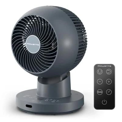 Immagine di Rowenta Turbo Swift Compact, Ventilatore da Tavolo, Freschezza Intensa e Silenziosa, Oscillazione Multidirezionale, QV2540F0