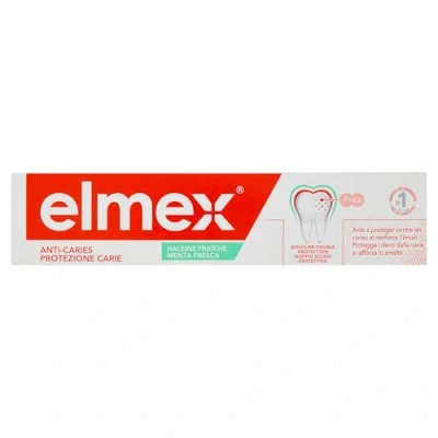 Immagine di Elmex Dentifricio Anti Caries Alito Fresco 0% Coloranti Carie Denti sensibili, Gengive dolorose, Protezione dello smalto 75 ml