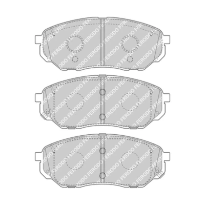 Immagine di FERODO FDB4983 Kit pastiglie freno con segnalatore acustico usura accessori KIA: SORENTO 3