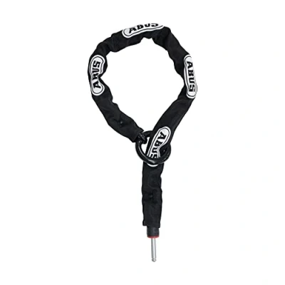 Immagine di ABUS, catena di inserimento per antifurto da telaio Adaptor Chain 2.0 6KS, la sicurezza doppia della bici, spessore 6 mm, lunghezza 110 cm, nero, con borsa 5952