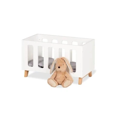 Immagine di Pinolino Letto per bambola in legno Marit con 3 pezzi, consigliato bambini 2+ certificato FSC (FSC C120795), colore: bianco/trasparente