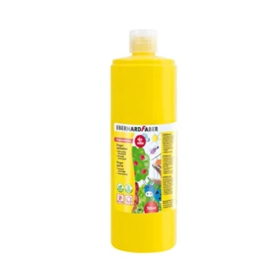Immagine di Eberhard Faber 578907 Colori a dita EFA Color, giallo cadmio, 750 ml, rapida essiccazione e lavabili
