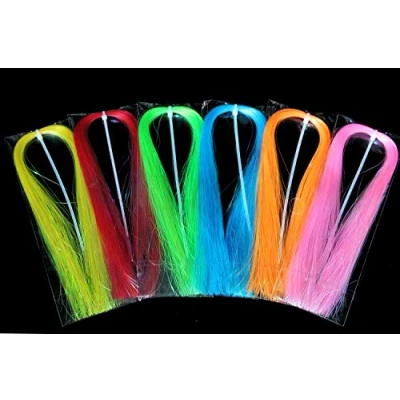 Immagine di Flashabou, 6 colori assortiti, larghezza 0,36 mm, materiali per legare la pesca a mosca