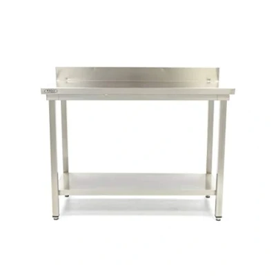Immagine di Maxima Gastro Tavolo da lavoro con inclinazione, profondità 800 x 700 mm, in acciaio INOX, 150 a 200 kg