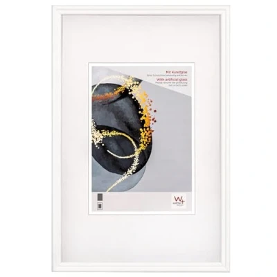 Immagine di walther design Select HSX318W Cornice in legno, con vetro sintetico, 13 x 18 cm, bianco