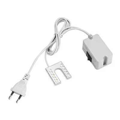 Immagine di MAGT Lampada per Macchina da Cucire, LED a Collo di Cigno Flessibile con Base Magnetica Cucire Spina 110 265V EU