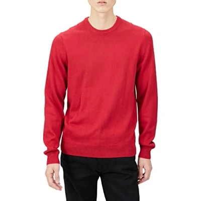 Immagine di Amazon Essentials Maglione a Girocollo (Disponibile in Taglie Extra Forti) Uomo, Rosso, XL