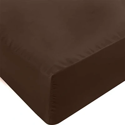 Immagine di Utopia Bedding lenzuolo con angoli per letto king size, tasca profonda, in morbida microfibra, resistente al restringimento e allo sbiadimento, facile da pulire, 1 (marrone)