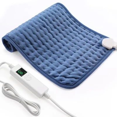 Immagine di OneAmg Termoforo Elettrico Lombare,Termoforo Lombare Ricaricabile Con timer di 4 ore e 6 Livelli Riscaldamento Spegnimento Automatico,Lavabile Cuscino Riscaldante 30x60cm Blu