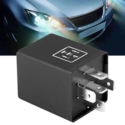 Immagine di relè lampeggiatore a LED, 5 pin EP27 FL27 Decodificatore per auto indicatori di direzione LED 12V