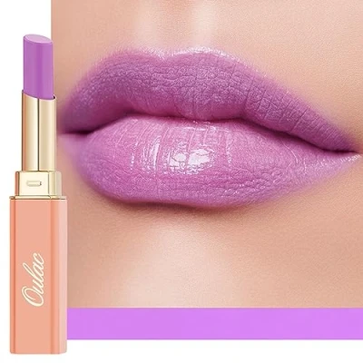 Immagine di Oulac 2 in 1 Rossetto e Balsamo Labbra Viola, Succoso Lucido, Effetto Idratante Nutriente, Cura delle Labbra, Fornisce Morbidezza alle Secche Screpolate, Vegan (10) It&#039;s ok!