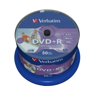Immagine di Verbatim 43512 DVD+R vergine 4.7 GB 50 pz. Torre stampabile