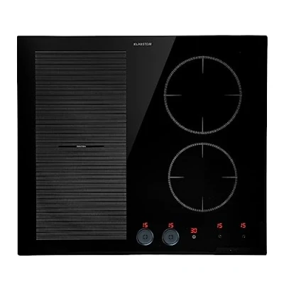 Immagine di Klarstein Piastra Induzione, Piano Cottura Fornello Elettrico con Controllo Smart Touch, Induzione 4 Fuochi Display Digitale, Funzione Timer e Blocco Bambini, 240v