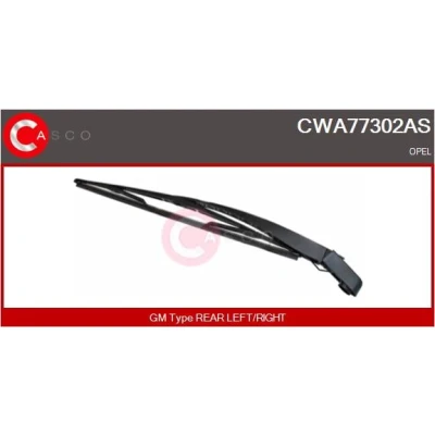 Immagine di Braccio tergi, Pulizia cristalli Casco CWA77302AS posteriore per guida a Sx/Dx OPEL: Meriva A, Corsa C Hatchback, Combo Tour