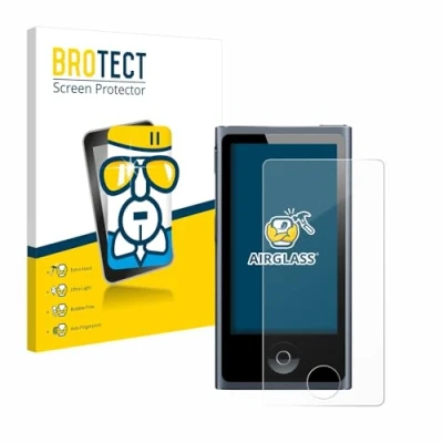 Immagine di brotect Pellicola Protettiva Vetro per Apple iPod nano 2012 (7a Gen.) Protezione Schermo [Durezza Estrema 9H, Chiaro]