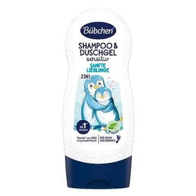 Immagine di Bübchen Delicato Lieblinge 2 in 1 Shampoo &amp; Gel doccia per bambini, 230 ml, detergente nutriente e bagno delicato, senza siliconi
