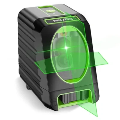 Immagine di Huepar M BOX 1G Livella Laser Verde 45m con Modalità Impulso (Precisione Professionale:±0.2mm), Livello Autolivellante a Croce, Orizzontale 130 Gradi/Verticale 150 Gradi,con 360 Base Magnetica