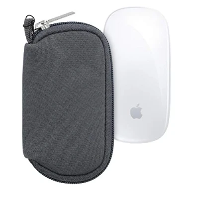 Immagine di kwmobile Custodia Mouse Wireless Compatibile con Apple Magic 1/2 Neoprene Astuccio Porta PC Gaming Grigio