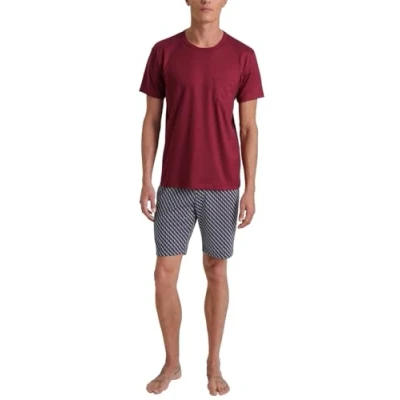 Immagine di CALIDA Relax Imprint Set di Pigiama, Rosso Mars Red, 46 48 Uomo
