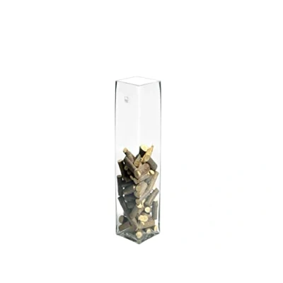 Immagine di H&amp;h vaso in vetro trasparente h cm40