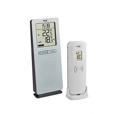 Immagine di TFA Dostmann Funk Thermometer LOGOneo Termometro digitale senza fili Argento