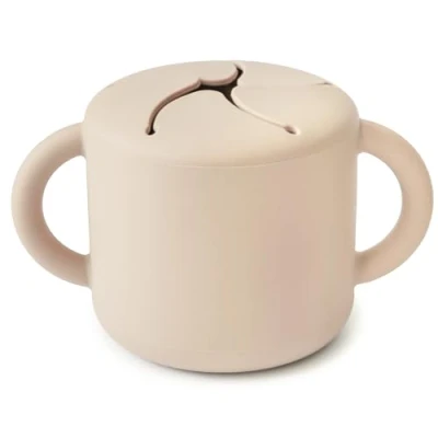 Immagine di Mushie contenitore Porta Cibo Prova di Perdite merenda scuola pranzo Accessori per Bambini Sicuri e Alta Qualità Sicuro Igienico Shifting Sand