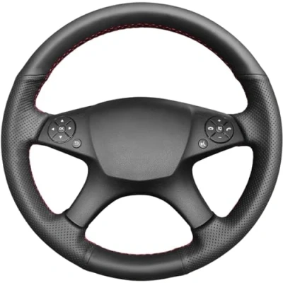 Immagine di MEWANT Coprivolante fai da te in vera pelle per BENZ W204 Classe C 2007 2010 C280 C230 C180 C260 C200 C300